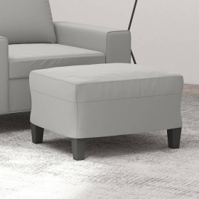 Fußstütze aus hellgrauem Mikrofaserstoff, 60 x 50 x 41 cm von vidaXL, Osmanen - Ref: Foro24-349342, Preis: 55,15 €, Rabatt: %