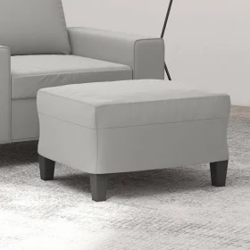 Light gray microfiber fabric footrest 60x50x41 cm by vidaXL, Ottomans - Ref: Foro24-349342, Price: 54,34 €, Discount: %