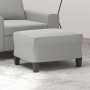 Light gray microfiber fabric footrest 60x50x41 cm by vidaXL, Ottomans - Ref: Foro24-349342, Price: 55,15 €, Discount: %
