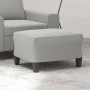 Light gray microfiber fabric footrest 60x50x41 cm by vidaXL, Ottomans - Ref: Foro24-349342, Price: 54,32 €, Discount: %