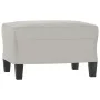 Fußstütze aus hellgrauem Mikrofaserstoff, 60 x 50 x 41 cm von vidaXL, Osmanen - Ref: Foro24-349342, Preis: 54,34 €, Rabatt: %