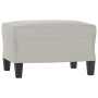 Light gray microfiber fabric footrest 60x50x41 cm by vidaXL, Ottomans - Ref: Foro24-349342, Price: 55,15 €, Discount: %