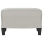 Light gray microfiber fabric footrest 60x50x41 cm by vidaXL, Ottomans - Ref: Foro24-349342, Price: 55,15 €, Discount: %