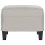 Light gray microfiber fabric footrest 60x50x41 cm by vidaXL, Ottomans - Ref: Foro24-349342, Price: 55,15 €, Discount: %