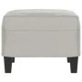Light gray microfiber fabric footrest 60x50x41 cm by vidaXL, Ottomans - Ref: Foro24-349342, Price: 54,32 €, Discount: %