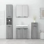 Sonoma gray plywood 4-piece bathroom cabinet set by vidaXL, Bathroom furniture - Ref: Foro24-3115890, Price: 255,62 €, Discou...