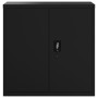 Armario archivador de acero negro 90x40x130 cm