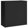 Armario archivador de acero negro 90x40x130 cm