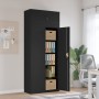 Armario archivador de acero negro 90x40x220 cm