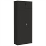 Armario archivador de acero negro 90x40x220 cm