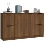 Sideboards 3 Stück Eichenbraunes Sperrholz von vidaXL, Sideboards - Ref: Foro24-3115851, Preis: 149,11 €, Rabatt: %