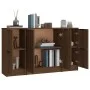 Sideboards 3 Stück Eichenbraunes Sperrholz von vidaXL, Sideboards - Ref: Foro24-3115851, Preis: 149,11 €, Rabatt: %
