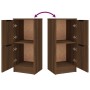 Sideboards 3 Stück Eichenbraunes Sperrholz von vidaXL, Sideboards - Ref: Foro24-3115851, Preis: 151,86 €, Rabatt: %