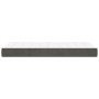Colchón muelles ensacados terciopelo gris oscuro 100x200x20 cm de vidaXL, Colchones - Ref: Foro24-347749, Precio: 148,43 €