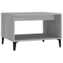 Mesa de centro madera contrachapada gris Sonoma 60x50x40 cm