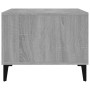 Mesa de centro madera contrachapada gris Sonoma 60x50x40 cm