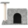 Katzenkratzbaum mit hellgrauen Sisalstämmen 51 cm von vidaXL, Katzenmöbel - Ref: Foro24-171586, Preis: 31,38 €, Rabatt: %