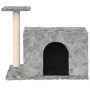 Katzenkratzbaum mit hellgrauen Sisalstämmen 51 cm von vidaXL, Katzenmöbel - Ref: Foro24-171586, Preis: 27,25 €, Rabatt: %