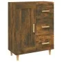 Smoked oak plywood sideboard 69.5x34x90 cm by vidaXL, Sideboards - Ref: Foro24-817369, Price: 83,59 €, Discount: %
