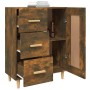 Anrichte aus geräuchertem eichenfarbigem Sperrholz 69,5x34x90 cm von vidaXL, Sideboards - Ref: Foro24-817369, Preis: 84,63 €,...