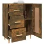 Smoked oak plywood sideboard 69.5x34x90 cm by vidaXL, Sideboards - Ref: Foro24-817369, Price: 83,59 €, Discount: %