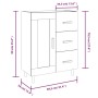 Anrichte aus geräuchertem eichenfarbigem Sperrholz 69,5x34x90 cm von vidaXL, Sideboards - Ref: Foro24-817369, Preis: 84,63 €,...