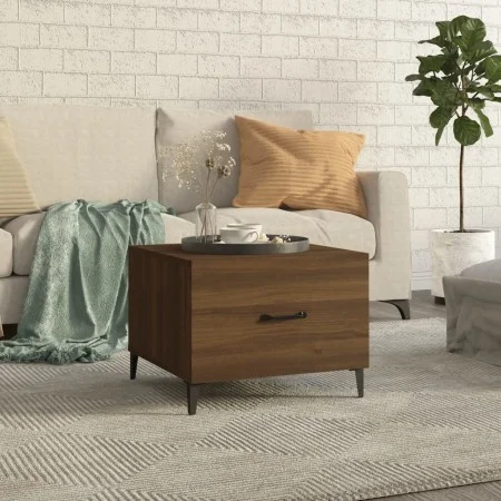 Couchtisch mit eichenbraunen Metallbeinen 50x50x40 cm von vidaXL, Couchtisch - Ref: Foro24-817541, Preis: 36,91 €, Rabatt: %
