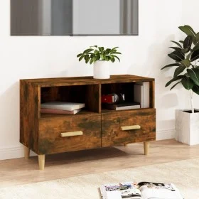 TV-Schrank aus geräuchertem Eichensperrholz, 80 x 36 x 50 cm von vidaXL, TV-Möbel - Ref: Foro24-817489, Preis: 46,90 €, Rabat...