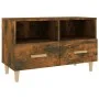 Mueble para TV madera contrachapada roble ahumado 80x36x50 cm de vidaXL, Muebles TV - Ref: Foro24-817489, Precio: 46,90 €, De...