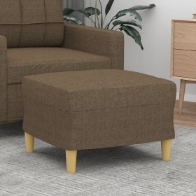 Reposapiés de tela marrón 60x50x41 cm de vidaXL, Otomanas - Ref: Foro24-349266, Precio: 54,27 €, Descuento: %