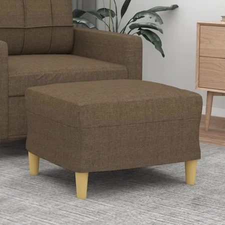 Fußhocker aus braunem Stoff, 60 x 50 x 41 cm von vidaXL, Osmanen - Ref: Foro24-349266, Preis: 53,43 €, Rabatt: %