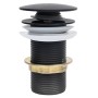 Ablaufschub ohne Überlauffunktion schwarz 6,4x6,4x9,1 cm von vidaXL, Wasserhähne - Ref: Foro24-149061, Preis: 15,90 €, Rabatt: %