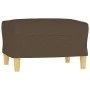Fußhocker aus braunem Stoff, 60 x 50 x 41 cm von vidaXL, Osmanen - Ref: Foro24-349266, Preis: 53,43 €, Rabatt: %