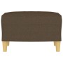 Brown fabric footstool 60x50x41 cm by vidaXL, Ottomans - Ref: Foro24-349266, Price: 54,27 €, Discount: %