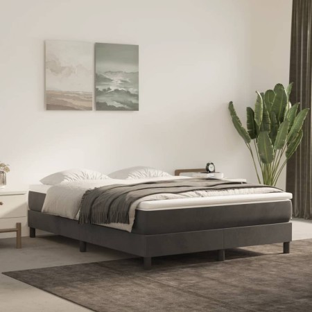 Dunkelgraue Taschenfederkernmatratze aus Samt, 140 x 190 x 20 cm von vidaXL, Matratzen - Ref: Foro24-347789, Preis: 207,53 €,...