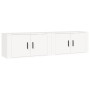Muebles para TV de pared 2 uds blanco 80x34,5x40 cm