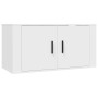 Muebles para TV de pared 2 uds blanco 80x34,5x40 cm