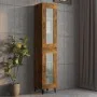 Armario de pared colgante roble ahumado 34,5x34x90 cm de vidaXL, Aparadores - Ref: Foro24-817447, Precio: 51,84 €, Descuento: %