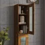 Armario de pared colgante roble ahumado 34,5x34x90 cm de vidaXL, Aparadores - Ref: Foro24-817447, Precio: 51,84 €, Descuento: %