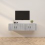 Muebles para TV de pared 2 uds gris Sonoma 80x34,5x40 cm