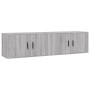Muebles para TV de pared 2 uds gris Sonoma 80x34,5x40 cm