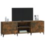 Mueble de TV madera de ingeniería roble ahumado 150x30x50 cm de vidaXL, Muebles TV - Ref: Foro24-817504, Precio: 88,22 €, Des...