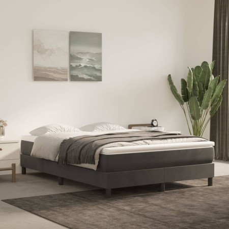 Dunkelgraue Taschenfederkernmatratze aus Samt, 140 x 200 x 20 cm von vidaXL, Matratzen - Ref: Foro24-347809, Preis: 210,49 €,...