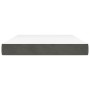 Colchón muelles ensacados terciopelo gris oscuro 140x200x20 cm de vidaXL, Colchones - Ref: Foro24-347809, Precio: 210,14 €