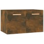 Wandschrank aus geräuchertem Eichenholzwerkstoff, 60 x 36,5 x 35 cm von vidaXL, Schließfächer und Lagerschränke - Ref: Foro24...