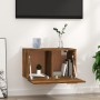 Wandschrank aus geräuchertem Eichenholzwerkstoff, 60 x 36,5 x 35 cm von vidaXL, Schließfächer und Lagerschränke - Ref: Foro24...
