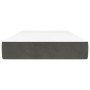 Colchón de muelles ensacados terciopelo gris oscuro 90x200x20cm de vidaXL, Colchones - Ref: Foro24-347729, Precio: 140,60 €