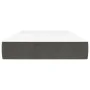 Colchón de muelles ensacados terciopelo gris oscuro 90x200x20cm de vidaXL, Colchones - Ref: Foro24-347729, Precio: 138,47 €, ...