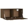 Brown oak engineered wood wall cabinet 80x35x36.5 cm by vidaXL, Shelves and shelves - Ref: Foro24-817605, Price: 42,16 €, Dis...