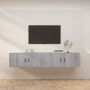 Muebles para TV de pared 2 uds gris Sonoma 100x34,5x40 cm